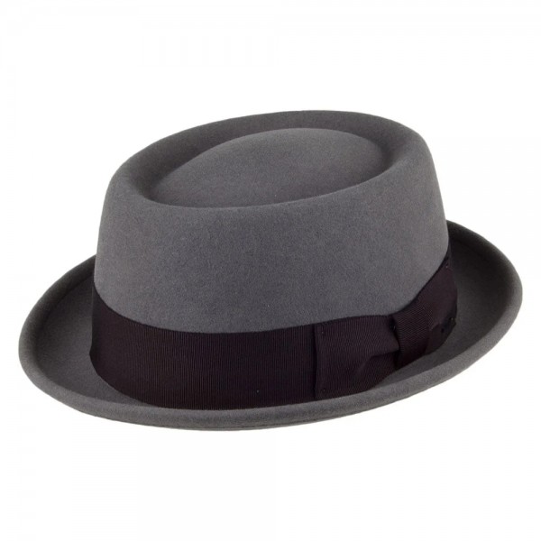 Darron Crushable Pork Pie Hat - Gunmetal